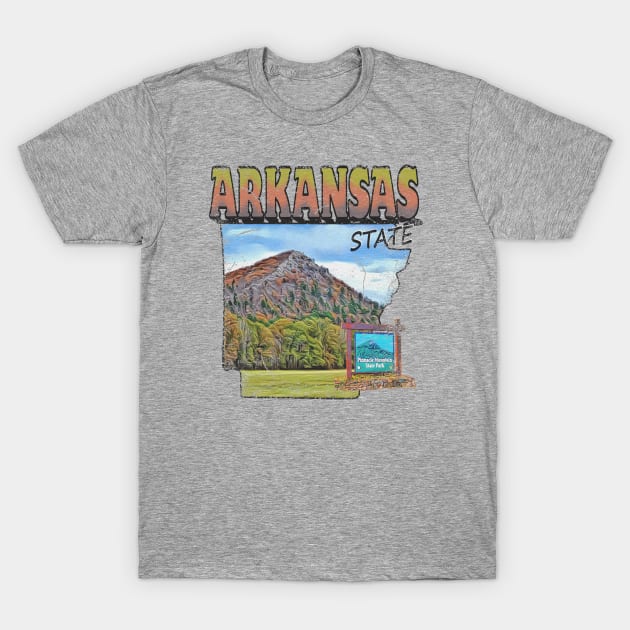 Distressed Arkansas T-Shirt by The Angry Possum